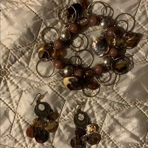 Gorgeous bracelet - with dangle earrings